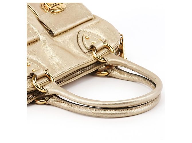 Marc Jacobs Borsa Tote Blake in pelle metallizzata oro - vista 11