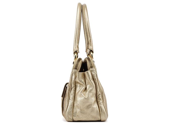 Marc Jacobs Borsa Tote Blake in pelle metallizzata oro - vista 2