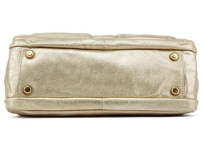 Marc Jacobs Borsa Tote Blake in pelle metallizzata oro - vista 5