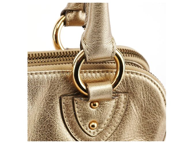 Marc Jacobs Borsa Tote Blake in pelle metallizzata oro - vista 7
