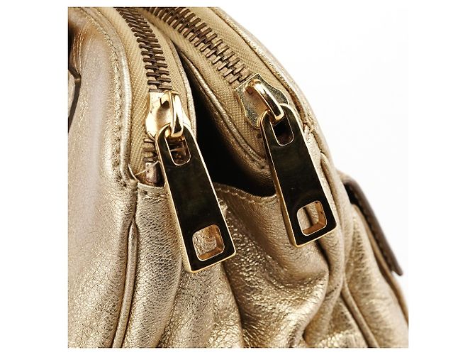Marc Jacobs Borsa Tote Blake in pelle metallizzata oro - vista 8