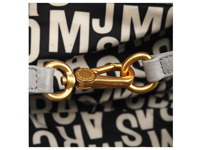 Marc by Marc Jacobs Borsa 2-Way Classic Q Fran in pelle grigia - vista 13
