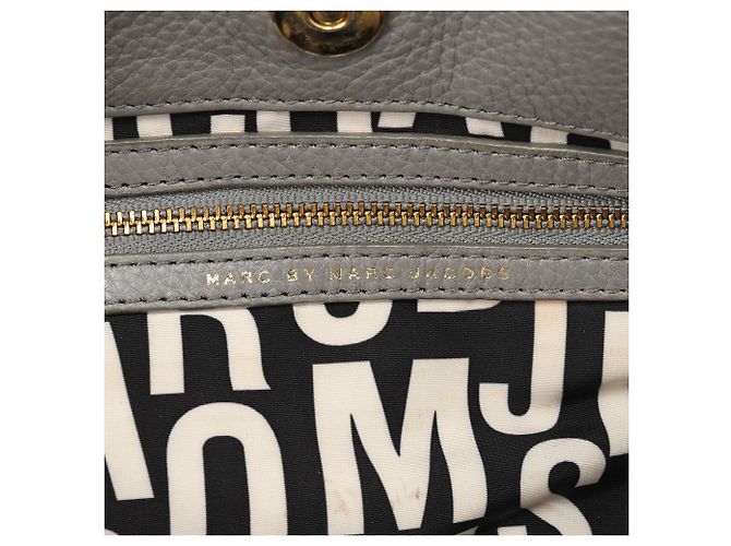 Marc by Marc Jacobs Borsa 2-Way Classic Q Fran in pelle grigia - vista 14