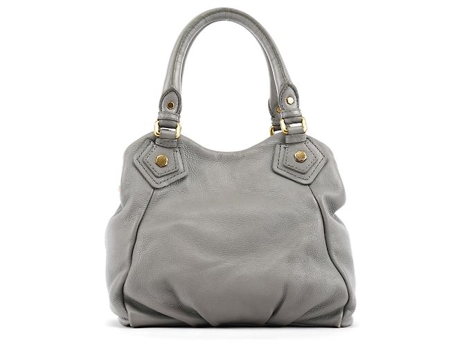 Marc by Marc Jacobs Borsa 2-Way Classic Q Fran in pelle grigia - vista 3