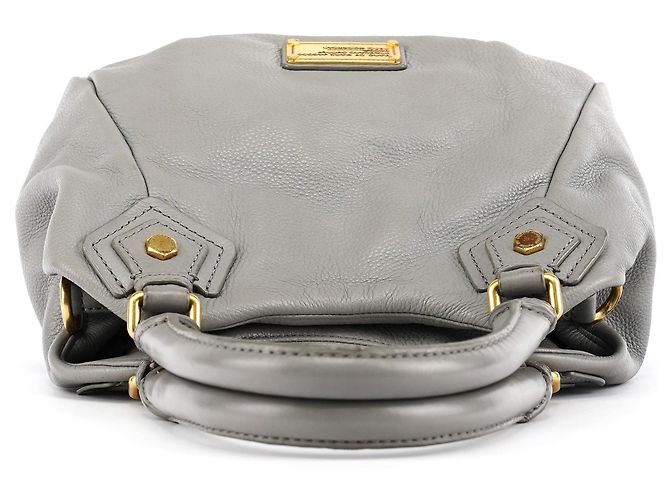 Marc by Marc Jacobs Borsa 2-Way Classic Q Fran in pelle grigia - vista 4