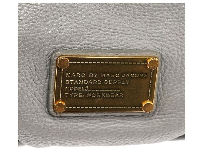Marc by Marc Jacobs Borsa 2-Way Classic Q Fran in pelle grigia - vista 6