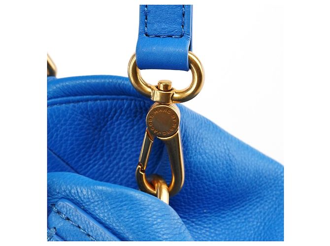 Marc by Marc Jacobs Borsa 2-Way Classic Q Fran in pelle blu - vista 10