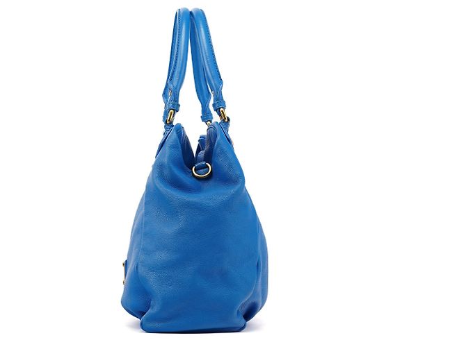 Marc by Marc Jacobs Borsa 2-Way Classic Q Fran in pelle blu - vista 2