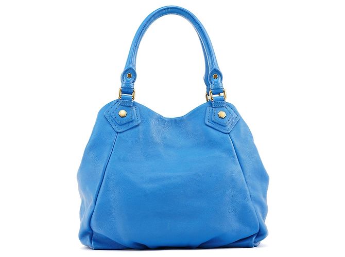 Marc by Marc Jacobs Borsa 2-Way Classic Q Fran in pelle blu - vista 3