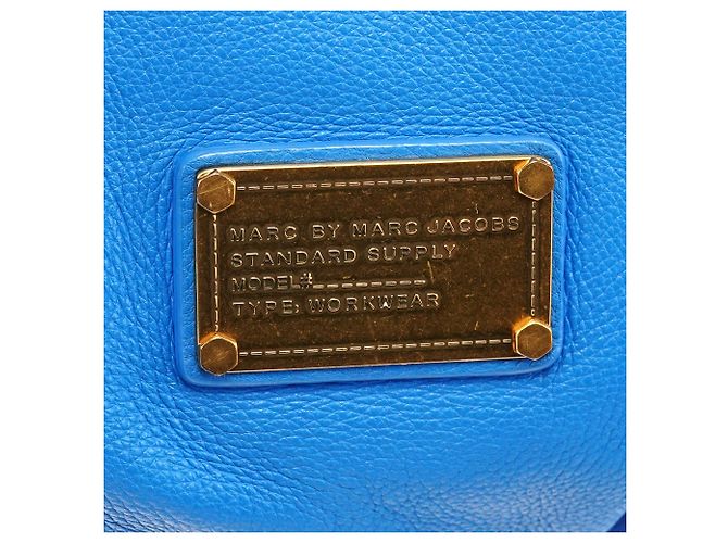 Marc by Marc Jacobs Borsa 2-Way Classic Q Fran in pelle blu - vista 6