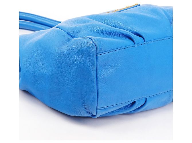 Marc by Marc Jacobs Borsa 2-Way Classic Q Fran in pelle blu - vista 7