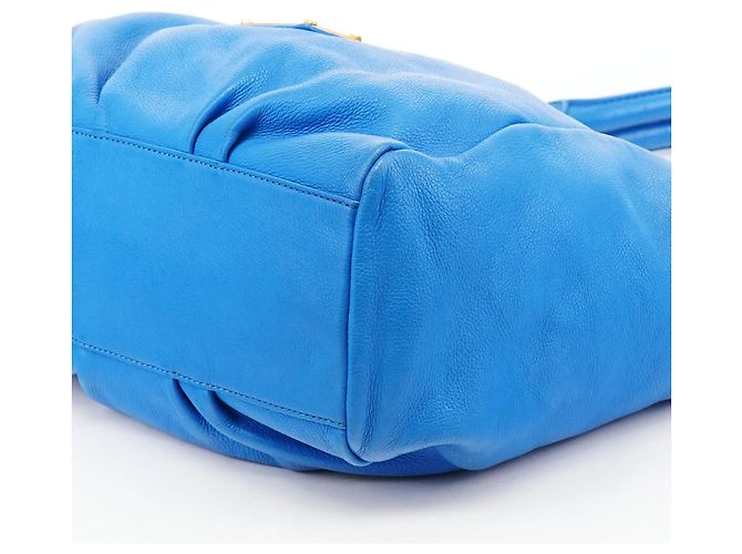 Marc by Marc Jacobs Borsa 2-Way Classic Q Fran in pelle blu - vista 8