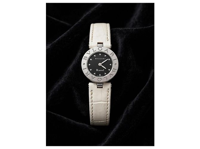 Bulgari Relógio Bvlgari B.zero1 em aço inoxidável e couro branco - vista 6