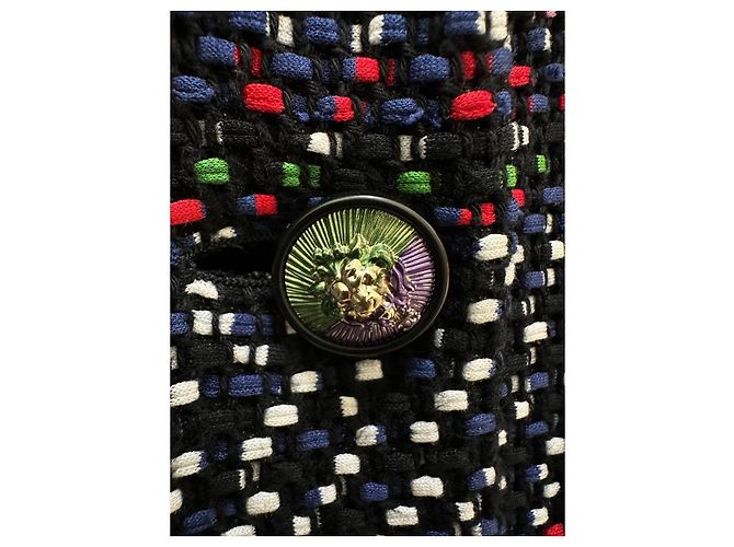 CHANEL Multicolor Tweed Jacke - 2017 Sz.34 Gebraucht - Ansicht 4