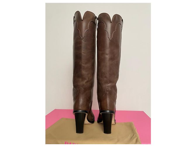 Paris Texas botas El Dorado de cuero marrón - vista 5