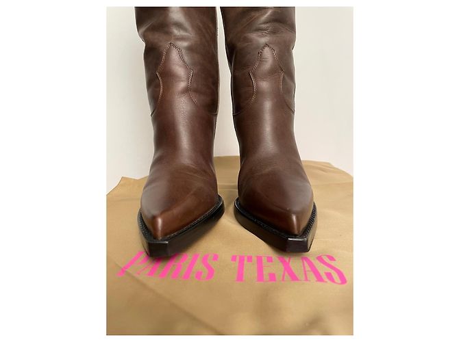 Paris Texas botas El Dorado de cuero marrón - vista 7