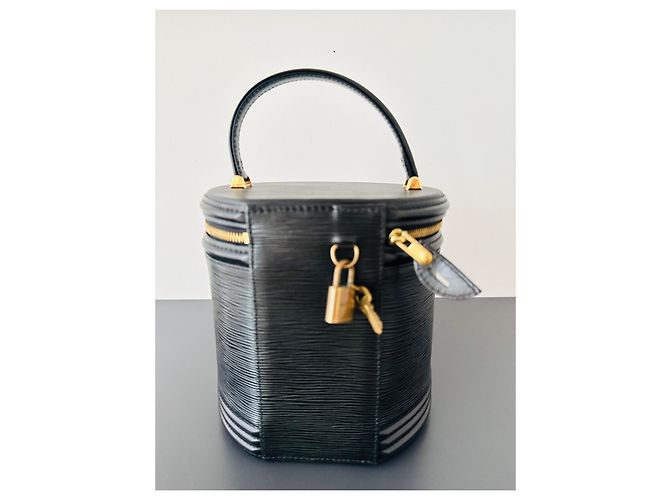 Louis Vuitton Epi Leder Vanity Case Schwarz - Ansicht 3
