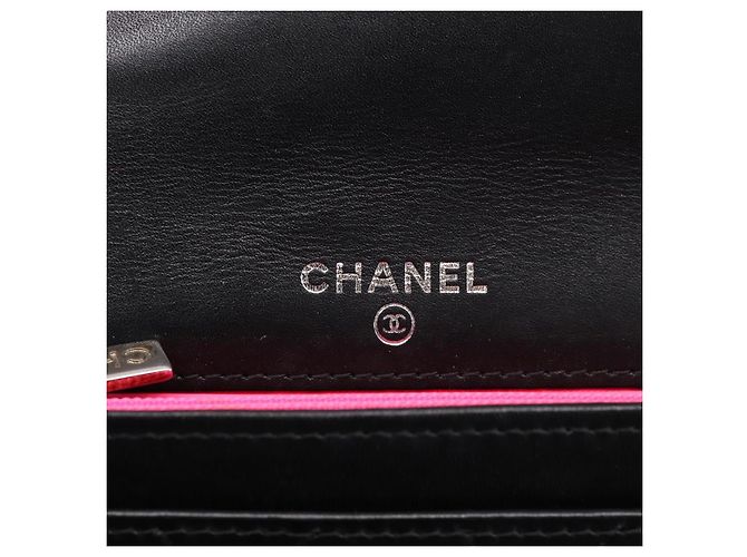 CHANEL Matelasse Wallet Leather Black Gold CC - vista 17