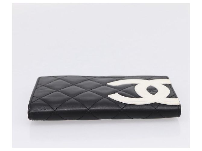 CHANEL Matelasse Wallet Leather Black Gold CC - vista 5