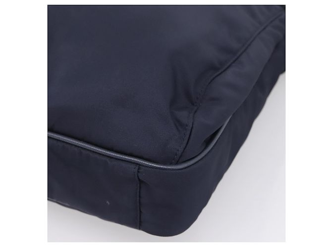 PRADA Shoulder Bag Nylon Navy Silver - vista 14