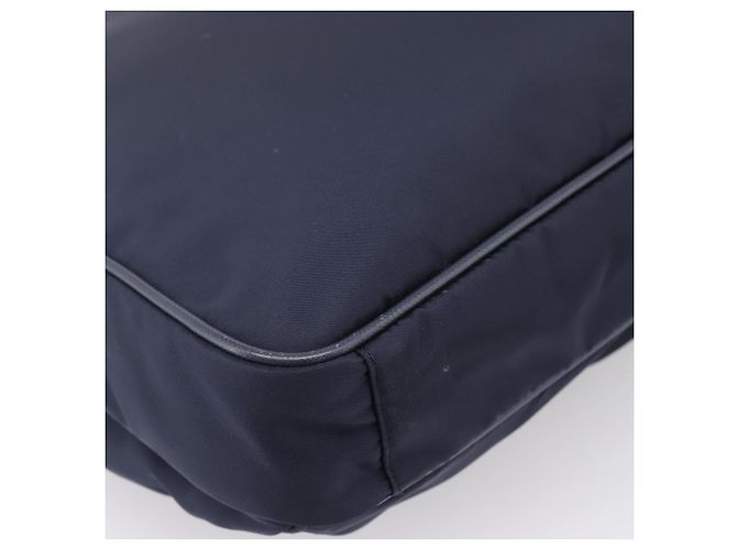 PRADA Shoulder Bag Nylon Navy Silver - vista 17