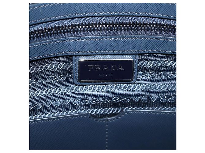 PRADA Shoulder Bag Nylon Navy Silver - vista 20