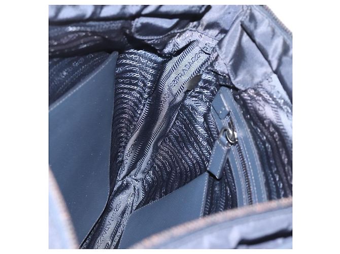 PRADA Shoulder Bag Nylon Navy Silver - vista 22