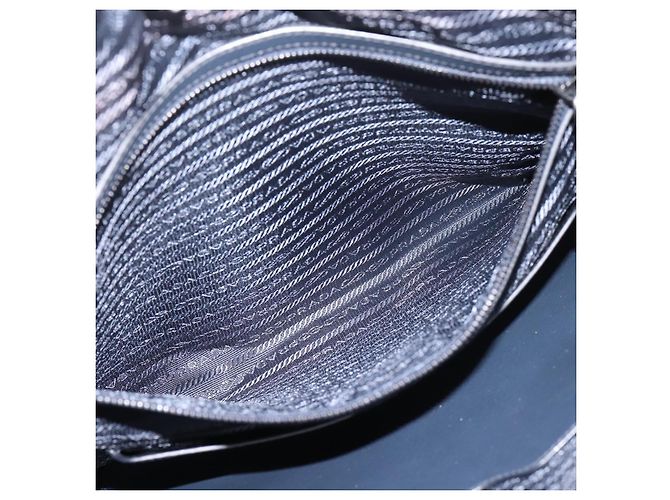 PRADA Shoulder Bag Nylon Navy Silver - vista 24