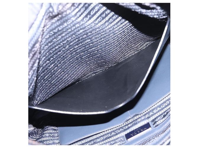 PRADA Shoulder Bag Nylon Navy Silver - vista 25