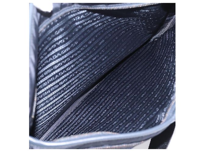 PRADA Shoulder Bag Nylon Navy Silver - vista 27