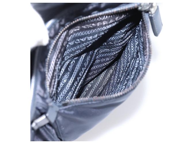 PRADA Shoulder Bag Nylon Navy Silver - vista 29