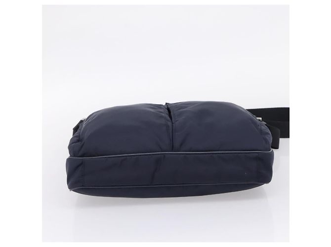 PRADA Shoulder Bag Nylon Navy Silver - vista 5