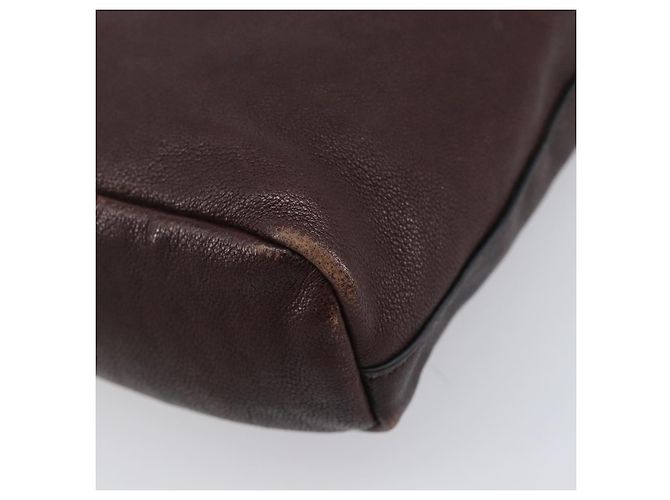 Miu Miu Shoulder Bag Leather Brown - vista 18