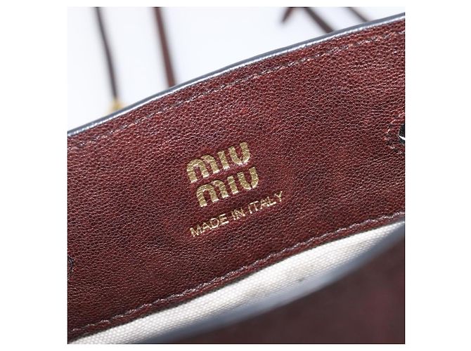Miu Miu Shoulder Bag Leather Brown - vista 20