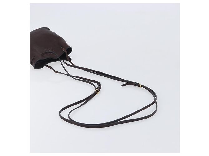 Miu Miu Shoulder Bag Leather Brown - vista 7