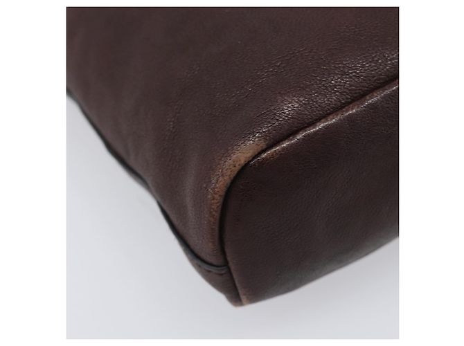Miu Miu Shoulder Bag Leather Brown - vista 9