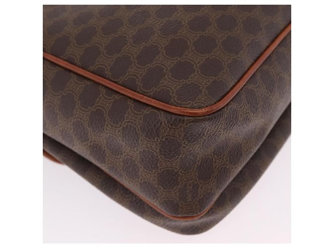 Céline CELINE Macadam Canvas Shoulder Bag PVC Leather Brown Gold - vista 18