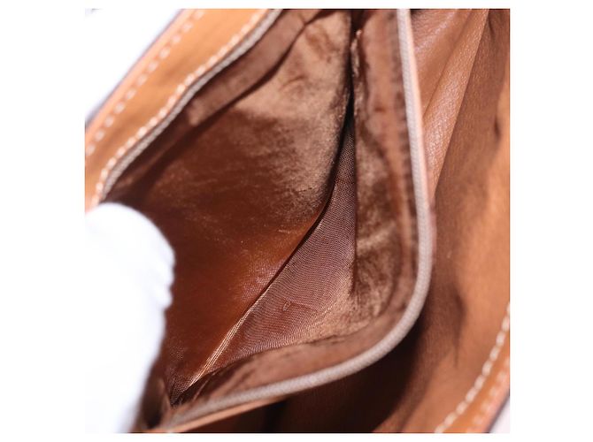 Céline CELINE Macadam Canvas Shoulder Bag PVC Leather Brown Gold - vista 26