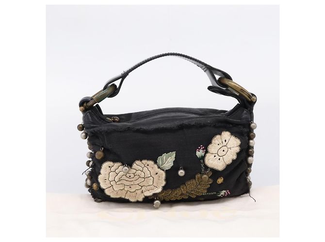 Chloé Chloe Hand Bag Leather Black - vista 12