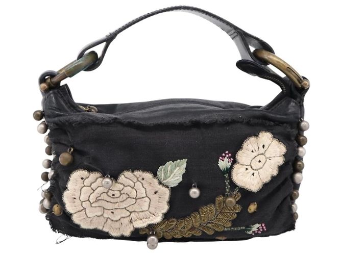 Chloé Chloe Hand Bag Leather Black - vista 13