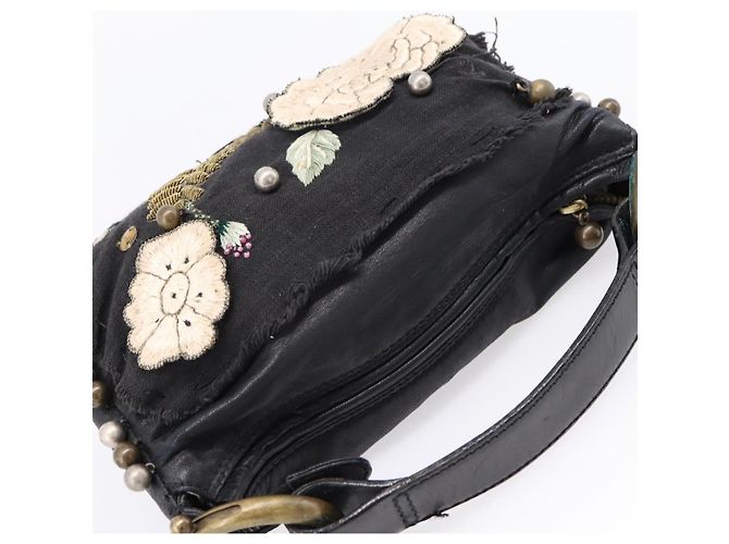 Chloé Chloe Hand Bag Leather Black - vista 14