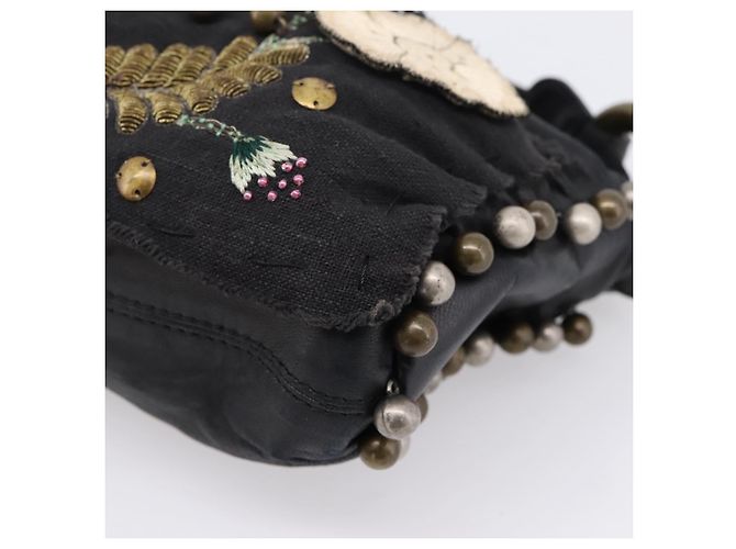 Chloé Chloe Hand Bag Leather Black - vista 17