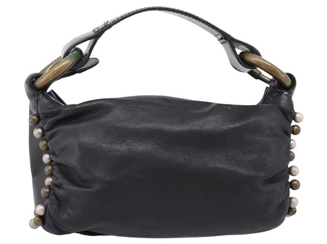 Chloé Chloe Hand Bag Leather Black - vista 2