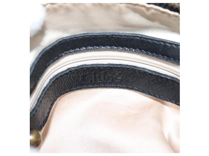 Chloé Chloe Hand Bag Leather Black - vista 22