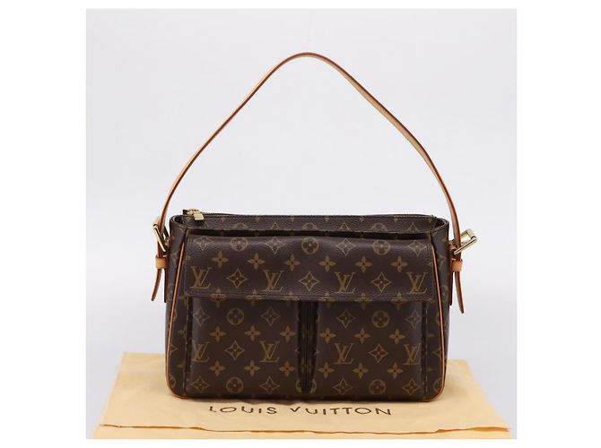 Cité LOUIS VUITTON Monogram Viva Cite GM Shoulder Bag M51163 LV - vista 12