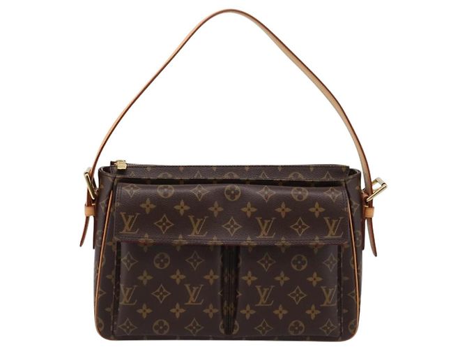 Cité LOUIS VUITTON Monogram Viva Cite GM Shoulder Bag M51163 LV - vista 13