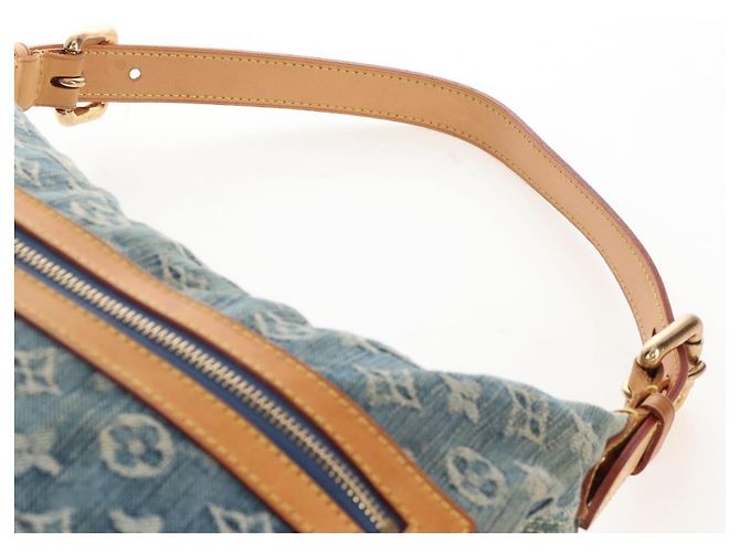 LOUIS VUITTON Monogram Denim Buggy GM Shoulder Bag Blue M95048 LV - vista 15