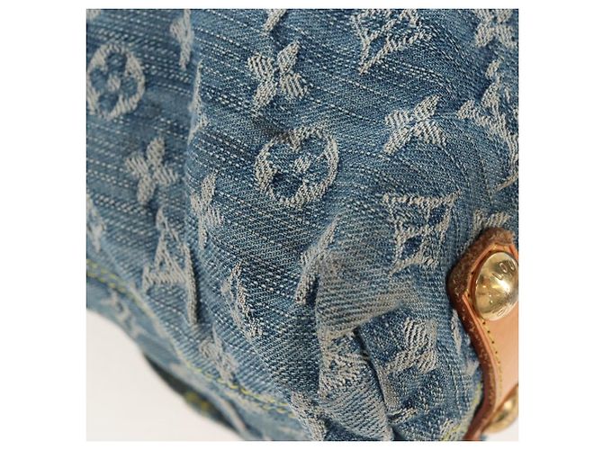 LOUIS VUITTON Monogram Denim Buggy GM Shoulder Bag Blue M95048 LV - vista 18