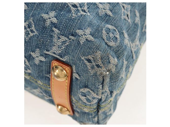 LOUIS VUITTON Monogram Denim Buggy GM Shoulder Bag Blue M95048 LV - vista 19