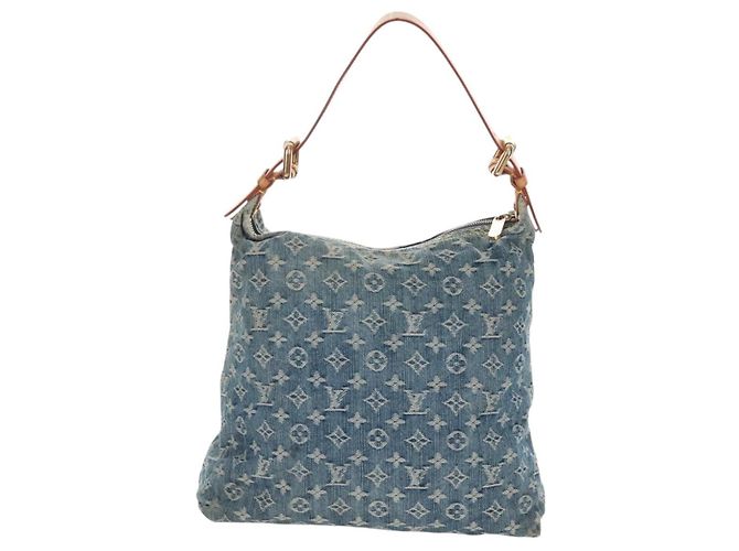 LOUIS VUITTON Monogram Denim Buggy GM Shoulder Bag Blue M95048 LV - vista 2